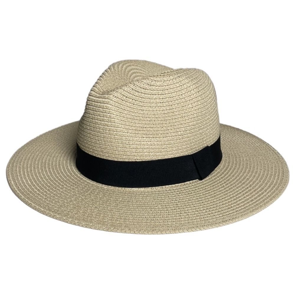 Cupshe Black Band Wide Brim Straw Hat or Panama Hat (NWT)